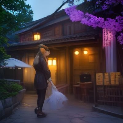 彼女彼女彼女 游戏中的夏日祭典场景，烟花绽放，角色穿着浴衣仰望天空